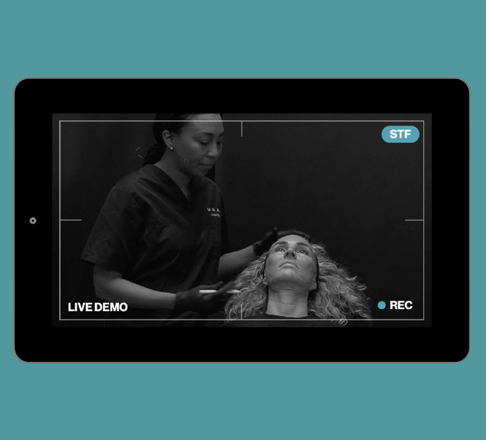 Live Demonstration | upper third | forehead - HA, cannula