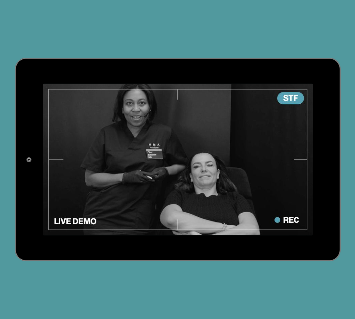 Live Demonstration | upper third | frontal concavity & temples