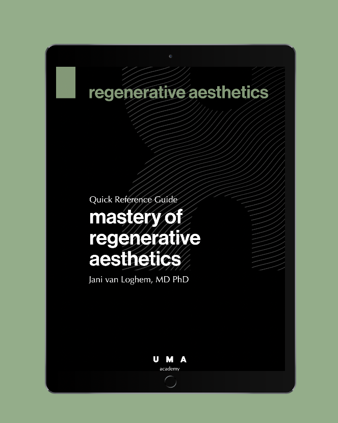 paperback | mastery of regenerative aesthetics | quick reference guide