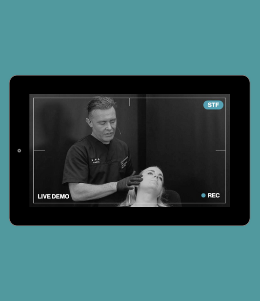 Live Demonstration | middle third | cheek augmentation - needle - hybrid CaHA / HA periosteum