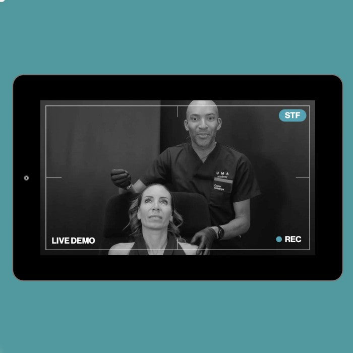 Live Demonstration | upper third | temporal hollows - needle - HA